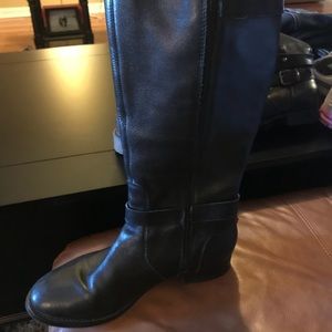 Black tall boots